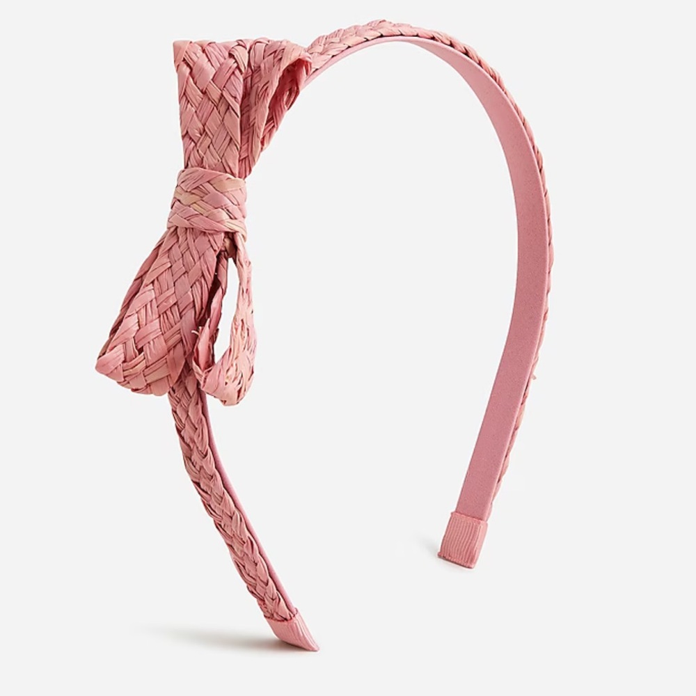 Crewcuts straw bow headband
